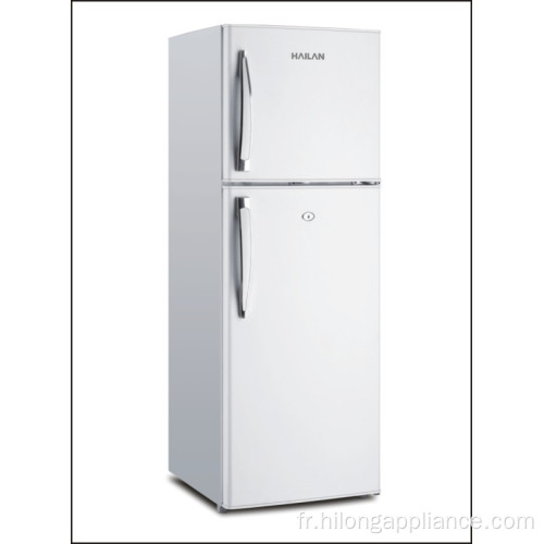 Réfrigérateur de réfrigérateur à double porte de fruits de légumes de cuisine